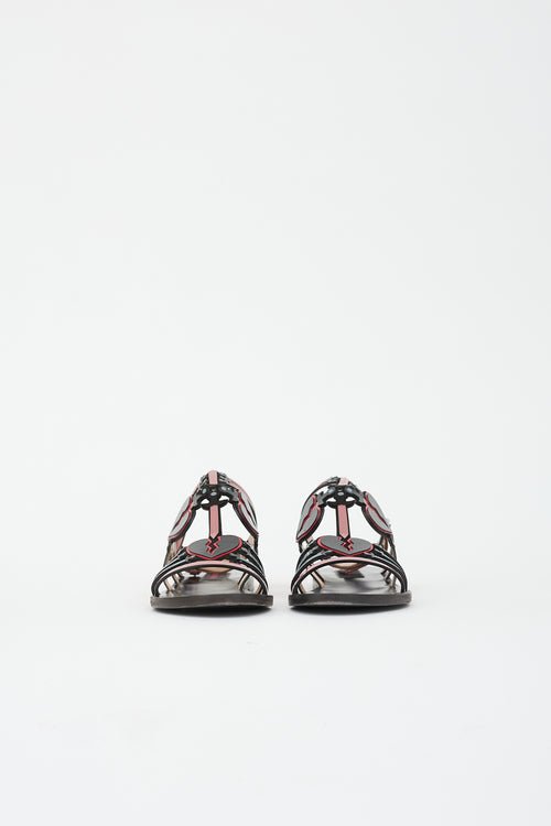 Valentino Patent Heart Sandal