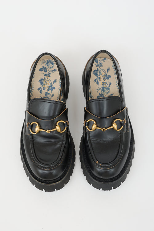Gucci Leather Lug Sole Loafer