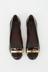 Louis Vuitton Vernis Logo Ballet Flat