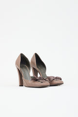 Stella McCartney Faux Leather Bow D'Orsay Pump
