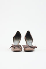 Stella McCartney Faux Leather Bow D'Orsay Pump