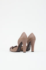 Stella McCartney Faux Leather Bow D'Orsay Pump