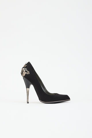 Stella McCartney Satin & Metal Pump