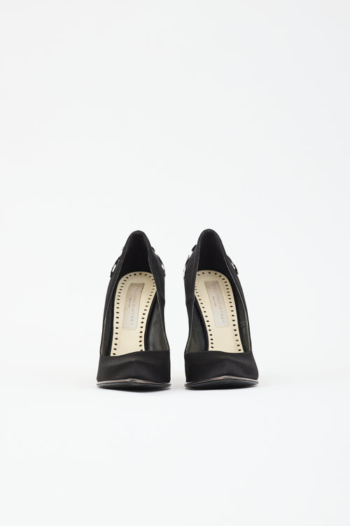 Stella McCartney Satin & Metal Pump