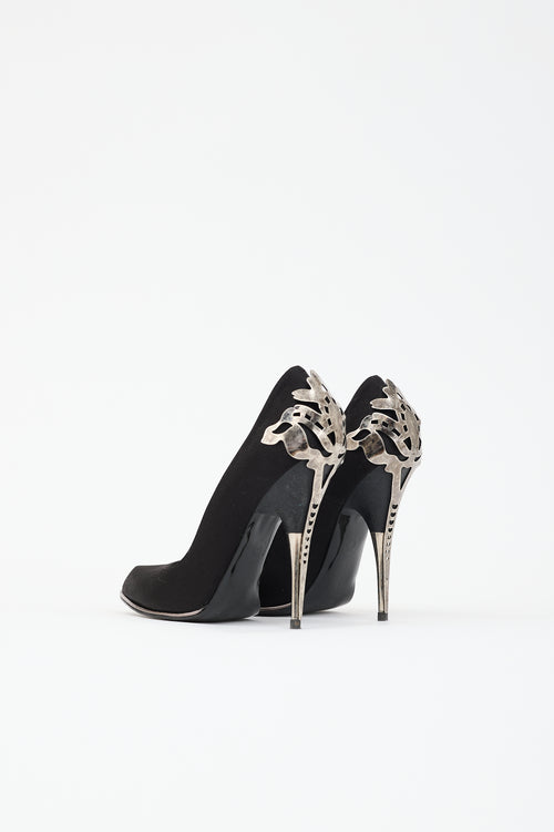 Stella McCartney Satin & Metal Pump