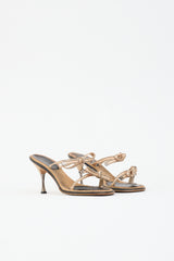 Chanel Satin Bow Sandal