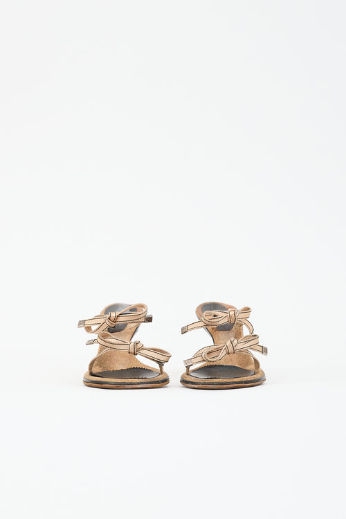 Chanel Satin Bow Sandal