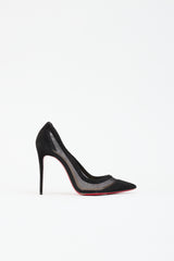 Christian Louboutin Suede & Mesh Galativi Pump