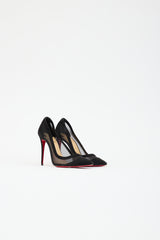 Christian Louboutin Suede & Mesh Galativi Pump
