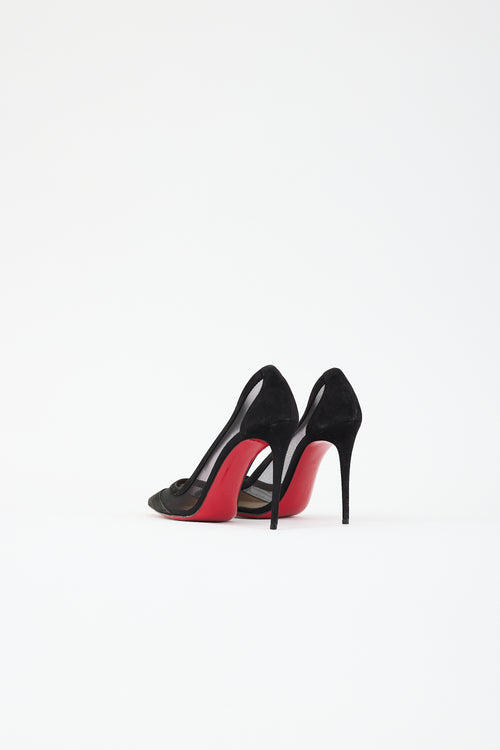 Christian Louboutin Suede & Mesh Galativi Pump