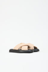 Chanel Leather & Neoprene CC Sandal