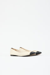 Chanel Leather CC Ballet Flat