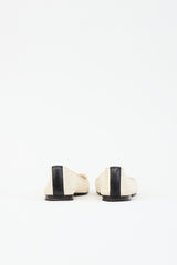 Chanel Leather CC Ballet Flat