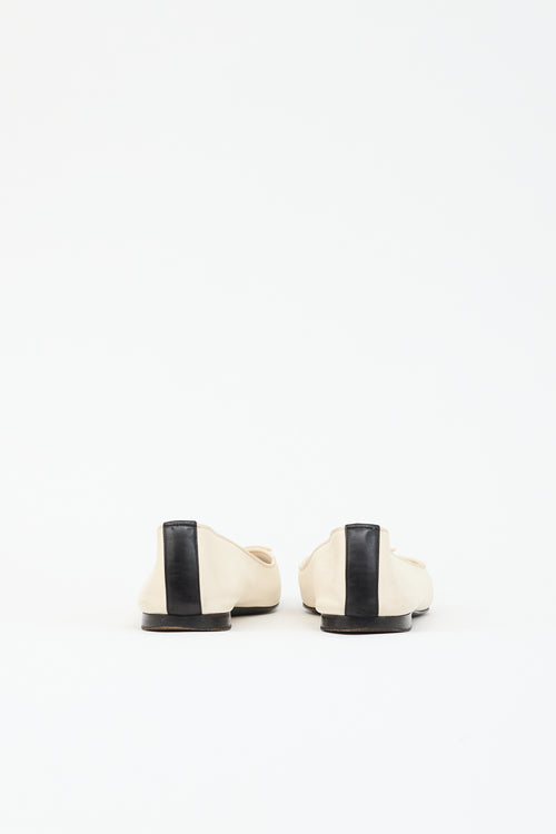 Chanel Leather CC Ballet Flat
