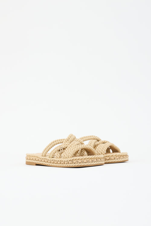 Chanel Rope & Chain CC Sandal