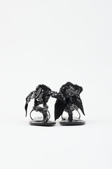Saint Laurent Leather Bandana Dallas Sandal