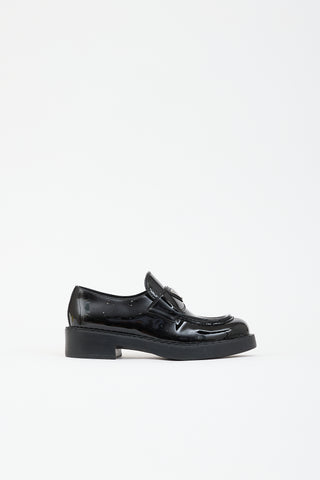 Prada Patent Logo Loafer