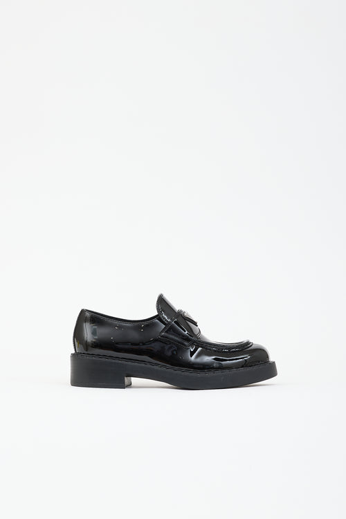 Prada Patent Logo Loafer