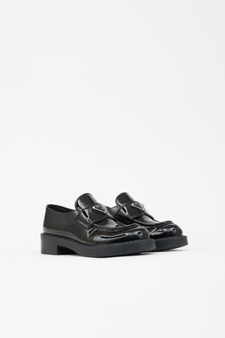 Prada Patent Logo Loafer