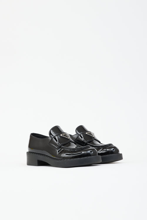 Prada Patent Logo Loafer