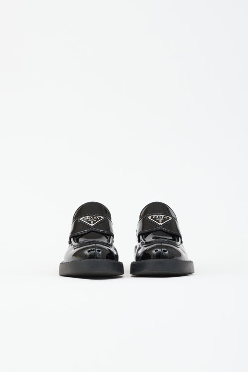 Prada Patent Logo Loafer