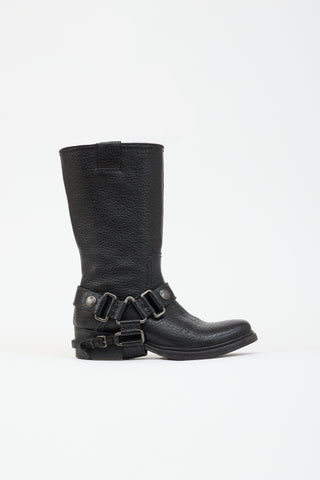 Miu Miu Leather Biker Boot