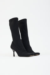 Dolce & Gabbana Jersey Square Toe Sock Boot