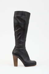 Saint Laurent Leather Platform Boot