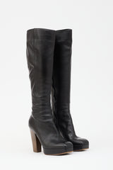 Saint Laurent Leather Platform Boot