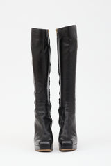 Saint Laurent Leather Platform Boot
