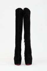 Christian Louboutin Suede Fringe Interlopa Boot
