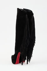 Christian Louboutin Suede Fringe Interlopa Boot