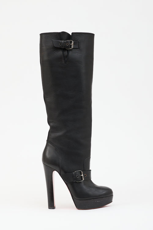 Christian Louboutin Leather Harletty Platform Boot