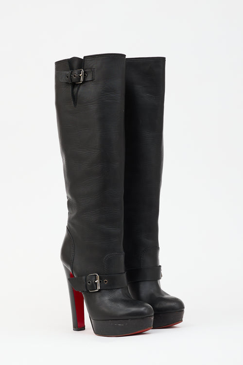 Christian Louboutin Leather Harletty Platform Boot