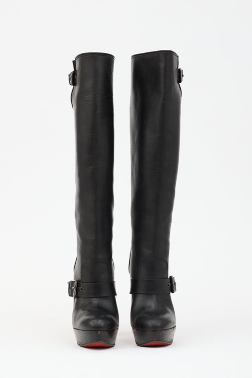 Christian Louboutin Leather Harletty Platform Boot
