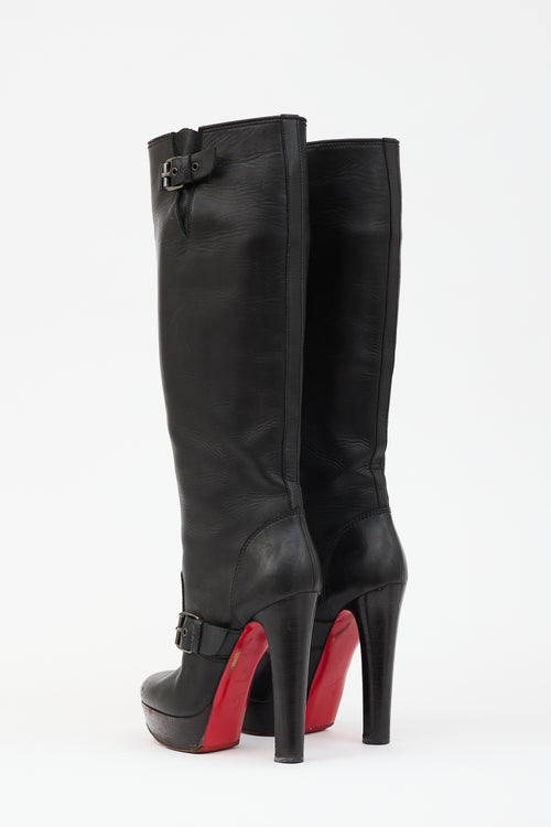 Christian Louboutin Leather Harletty Platform Boot