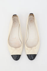 Chanel Leather CC Ballet Flat