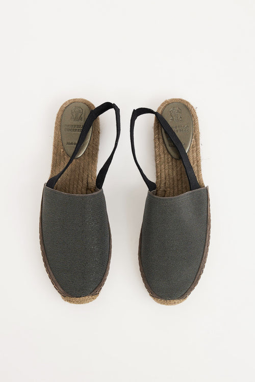 Brunello Cucinelli Monili Espadrille Flat
