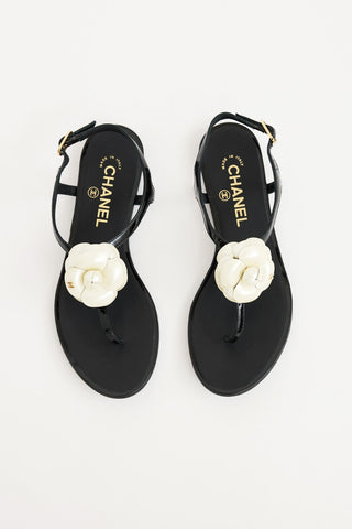 Chanel CC Camellia Sandal