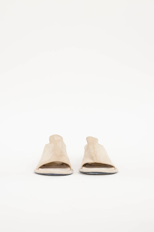 Khaite Suede Watts Cone Mule