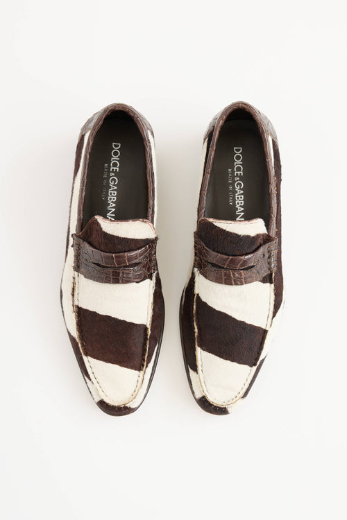 Dolce & Gabbana Printed Hair Loafer