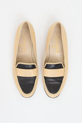 Chanel Leather Logo Loafer