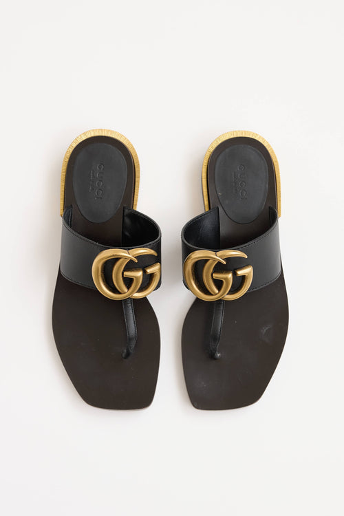 Gucci GG Marmont T-Strap Sandal