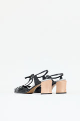 Fendi Patent T-Strap Sandal