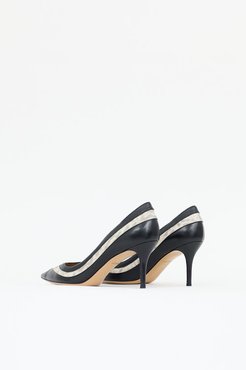 Ferragamo Leather Layered Pump