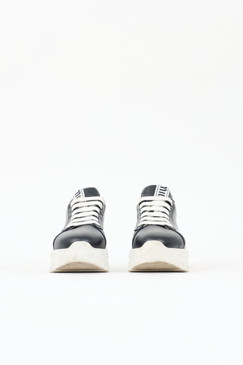 Miu Miu Leather Platform Sneaker