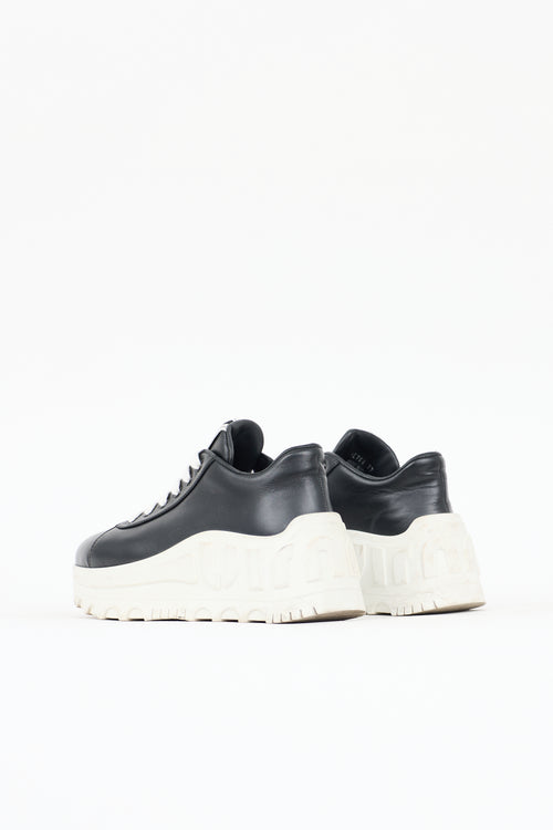 Miu Miu Leather Platform Sneaker