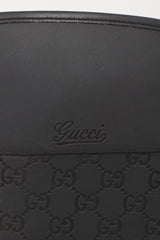 Gucci Black Rubber Guccisma Wellington Boot