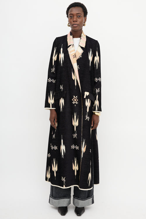 Forte Forte Geometric Jacquard Coat