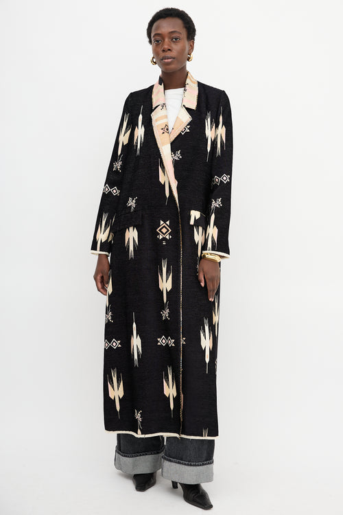 Forte Forte Geometric Jacquard Coat